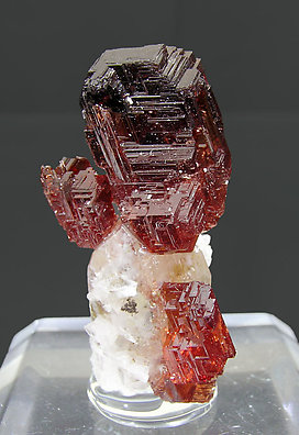 Spessartine with Quartz.