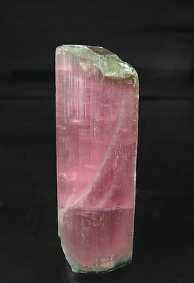 Doubly terminated Elbaite (variety rubellite). Front