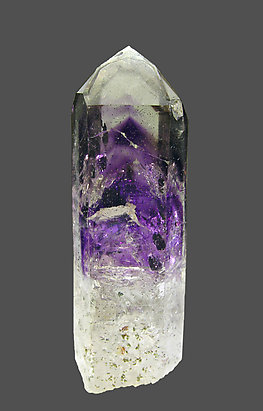 Quartz (variety amethyst) "phantom". Rear