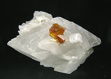 Doubly terminated Calcite with Sphalerite.