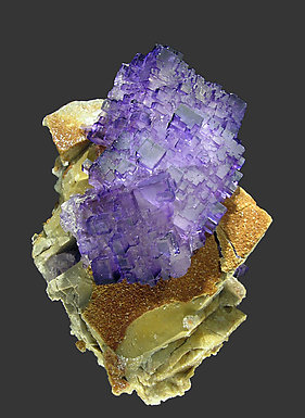 Purple Fluorite UV Red Fluorescence Raw Limonite Crystal Cluster Mineral Specimen Rocks and Minerals Ojuela Mine Mexico