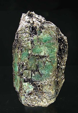 Beryl (variety emerald) with Muscovite. 
