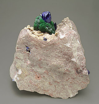 Azurite with Malachite.