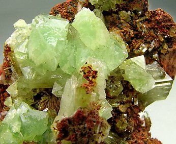 Adamite on Limonite. 