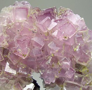 Fluorite with Calcite. 