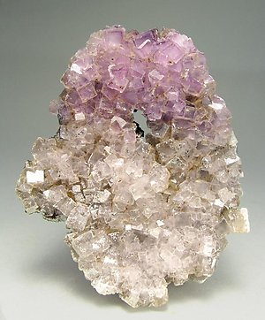 Fluorite with Calcite.