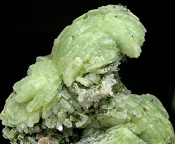 Prehnite with Epidote, Quartz and Clinochlore. 