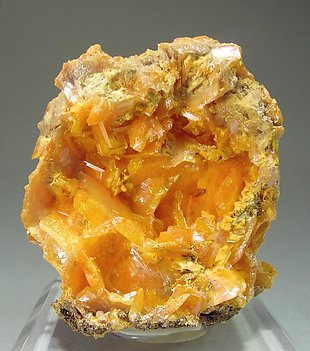 Wulfenite with Mimetite. 