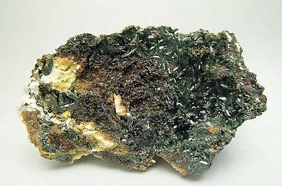 Olivenite with Pitticite.