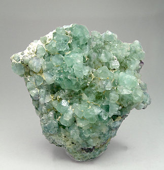 Fluorite with Quartz. 