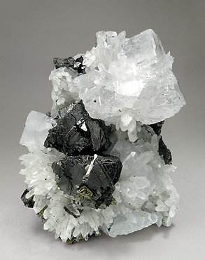 Fluorite with Quartz and Sphalerite. 