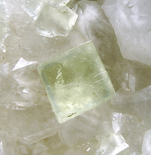 Fluorite with Quartz. 