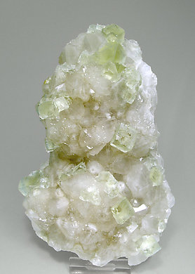 Fluorite with Quartz. 