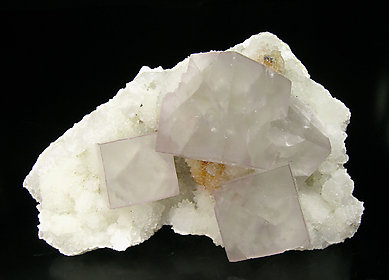 Fluorite with Quartz. 