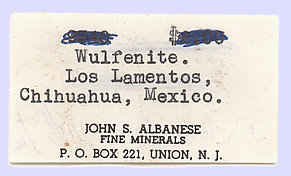 Wulfenite with Dolomite