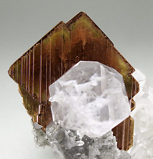 Brookite with Quartz. 