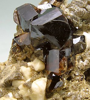 Cassiterite with Mica and Feldspar. 