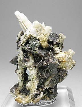 Axinite-(Fe) with Quartz pseudo Danburite. 