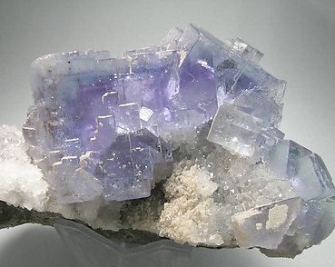 Fluorite with Quartz. 