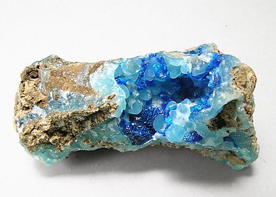 Veszelyite with Hemimorphite. 