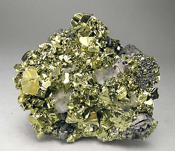 Chalcopyrite with Sphalerite, Calcite and Galena. 