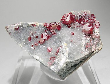 Cinnabar with Calcite.