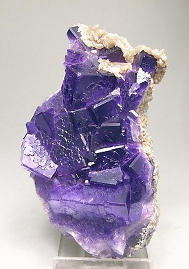 Fluorite with Calcite. 