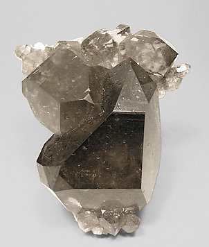 Smoky Quartz with Albite. 