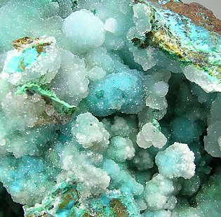 Chrysocolla with Quartz. 