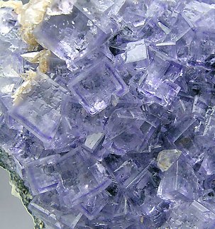 Fluorite with Calcite. 