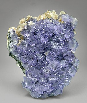 Fluorite with Calcite. 