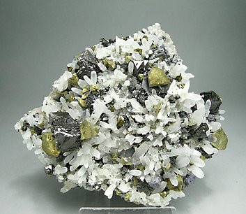 Sphalerite with Chalcopyrite and Quartz.