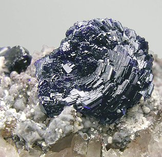 Azurite with Dolomite. 