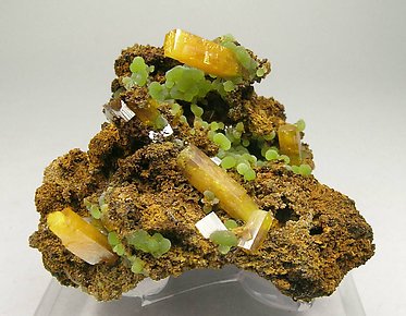 Wulfenite with Mimetite. 