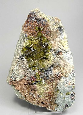 Epidote with Grossular (Hessonite).