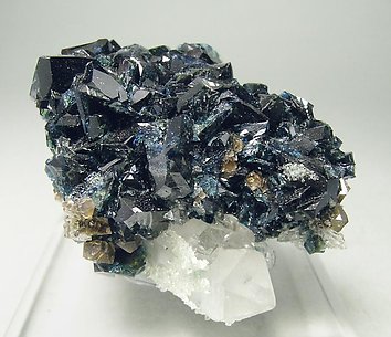 Lazulite with Quartz and Siderite. Front