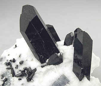 Neptunite with Benitoite and Natrolite. 