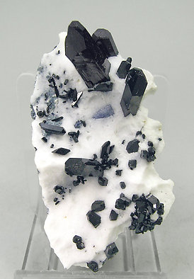 Neptunite with Benitoite and Natrolite.