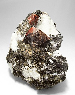 Zircon with Calcite and Muscovite.