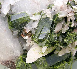 Epidote with Quartz and Andradite. 