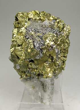 Carrollite with Chalcopyrite and Calcite.