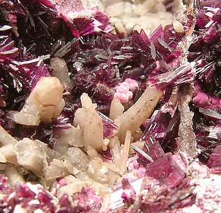 Erythrite with Quartz. 