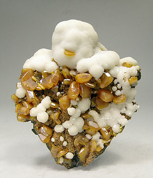 Wulfenite with Calcite. 