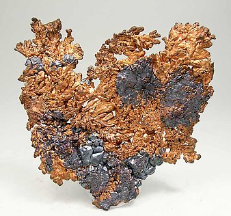 Cobre nativo con Cuprita. Vista posterior