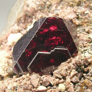 Cuprite with Calcite. 