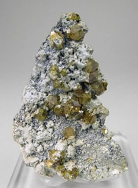 Andradite (variety topazolite). 