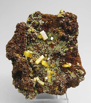 Wulfenite with Mimetite. 