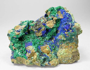 Euchroite with Azurite.