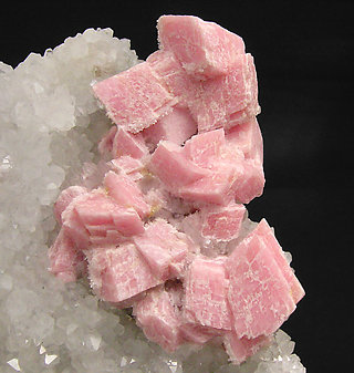 Rhodochrosite with Quartz. 