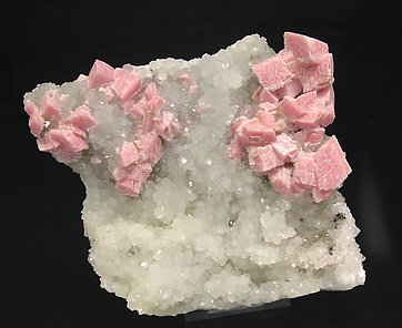 Rhodochrosite with Quartz. 